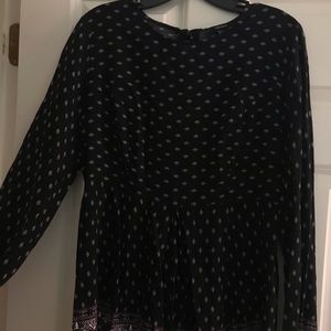 Black Pattern Romper